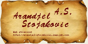 Aranđel Stojaković vizit kartica
